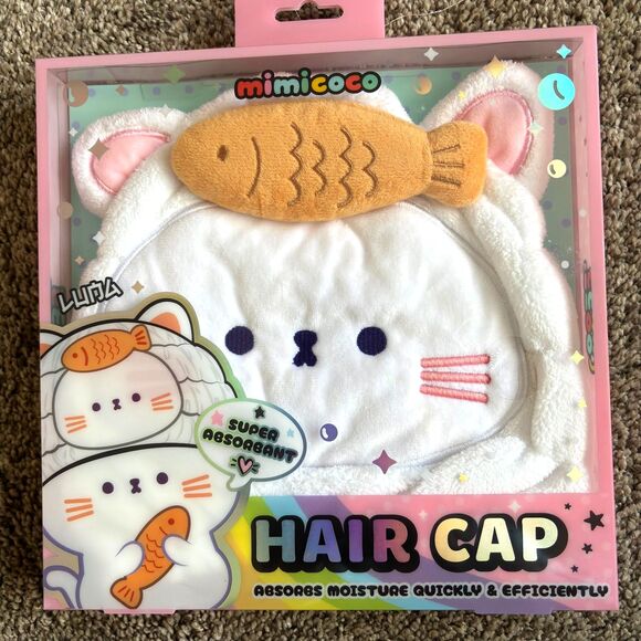 Mimicoco LUNA The Cat Super Absorbent Hair Cap OS - Picture 1 of 2